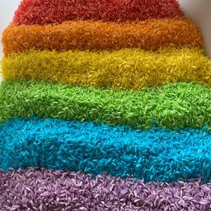 Sensory Hand-Dyed Colored Rice (2 Cups)